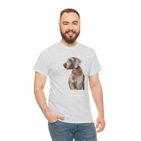 Weimaraner 'Rocky' Unisex Heavy Cotton Tee