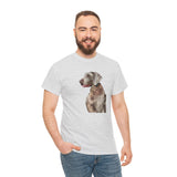 Weimaraner 'Rocky' Unisex Heavy Cotton Tee