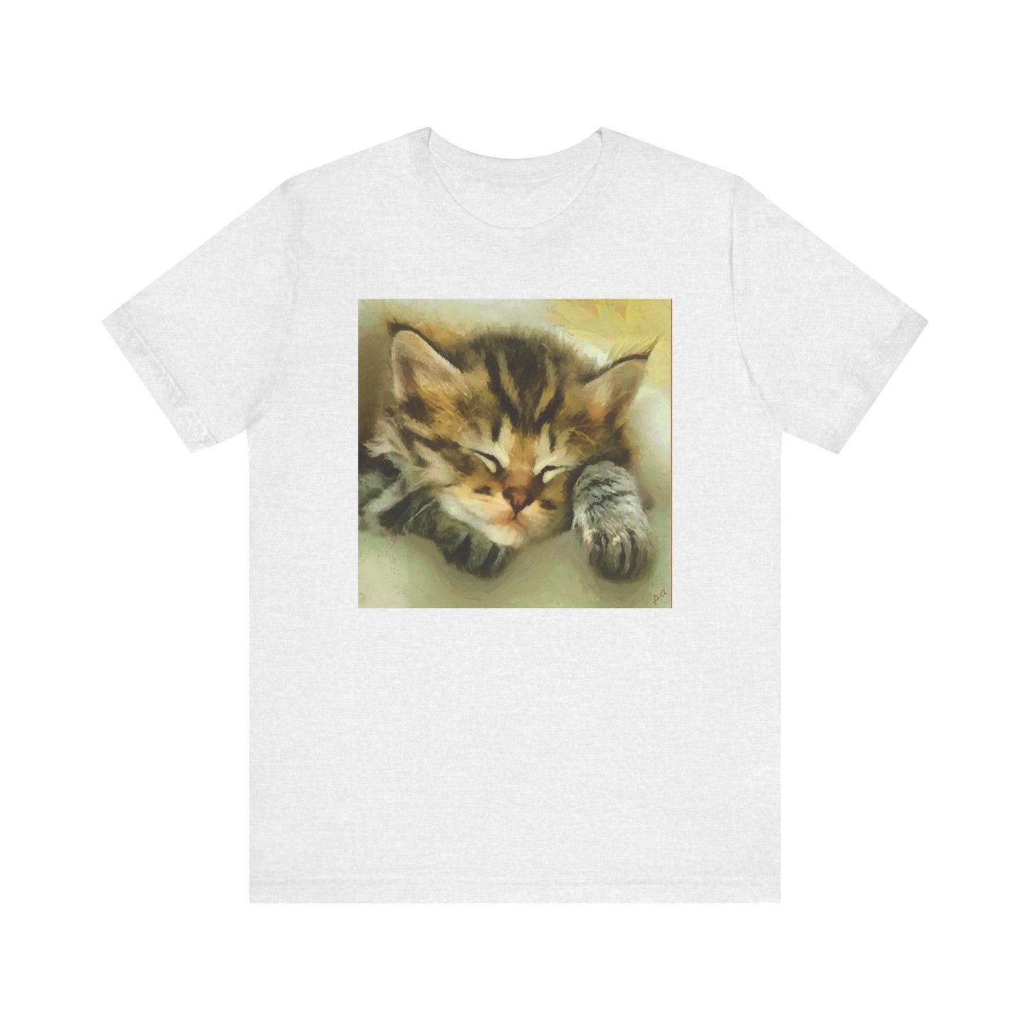 Sleepy Brucie The Cat - Unisex Jersey Short Sleeve Tee