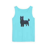 Croatian Sheepdog Unisex Relaxed Fit Garment-Dyed Tank Top