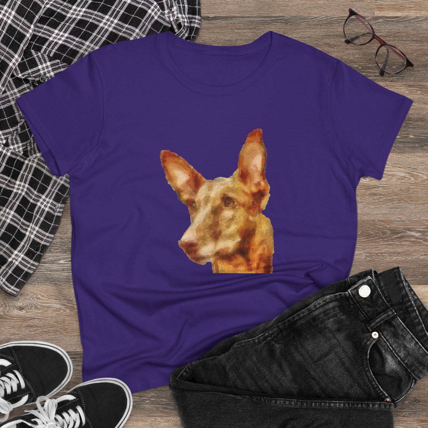 Pharoh Hound Women's Midweight Cotton Tee