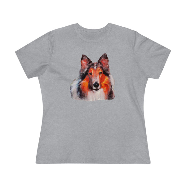 Rough Coated Collie Women's Relaxed Fit Cotton Tee