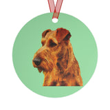 Irish Terrier 'Jocko' Metal Ornaments