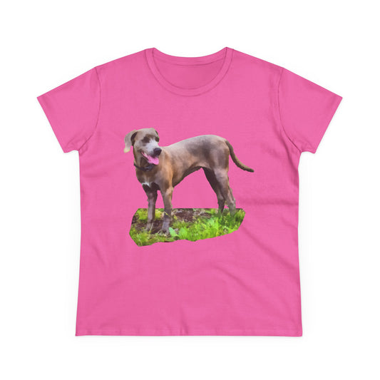 Blue Lacy Women's Midweight Cotton Tee