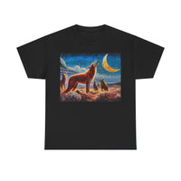 Coyotees in Moonlight Unisex Heavy Cotton Tee