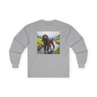 Irish Water Spaniel Unisex Classic Cotton Long Sleeve Tee