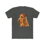 Irish Terrier 'Jocko' Men's Fitted Cotton Crew Tee