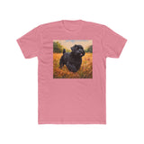 Black Russian Terrier - Men's Fitted Cotton Crew Tee