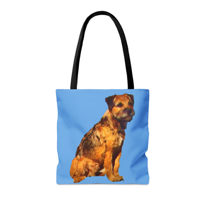Charming 'Andrew' Border Terrier Tote Bag