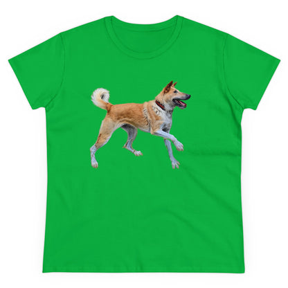 Korean Jindo Women's Midweight Cotton Tee