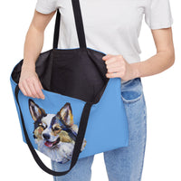 Alaskan Klee Kai -  Dog Portrait Weekender Tote Bag | Pet Lover's Travel Bag