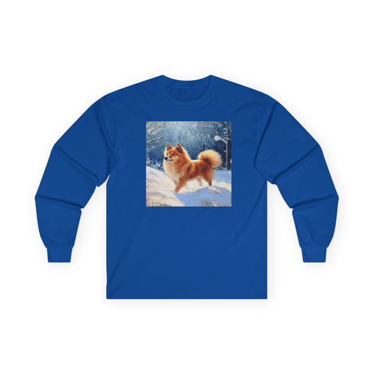 Finnish Spitz Unisex Classic Cotton Long Sleeve Tee