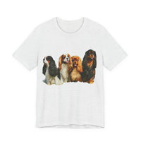 King Charles Spaniels 'Cavalier Club' Unisex Jersey Short Sleeve Tee