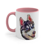 Siberian Husky 'Iditarod' Accent Coffee Mug, 11oz