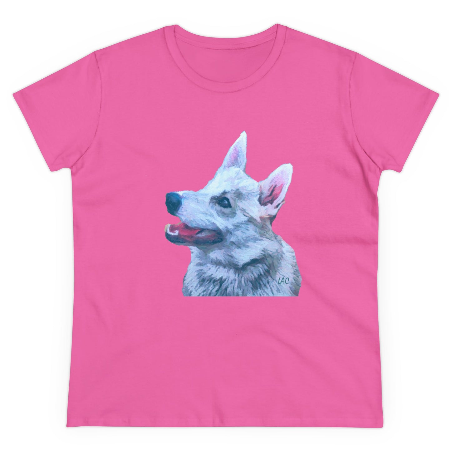 Norwegian Buhund Women's Midweight Cotton Tee
