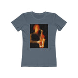 The Saxophonist - Women's Slim Fit Ringspun Cotton T-Shirt