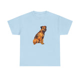 Border Terrier 'Andrew' Unisex Heavy Cotton Tee