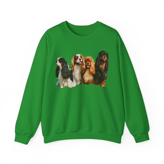 Cozy King Charles Spaniels 'Cavalier Club' Unisex Crewneck Sweatshirt