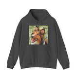 Shetland Sheepdog  - Sheltie - "Sheltie Mae' Unisex 50/50 Hooded Sweatshirt