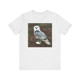 Snowy White Owl - Unisex Jersey Short Sleeve Tee