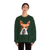 Rat Terrier Unisex 50/50 Crewneck Sweatshirt