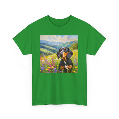 Black & Tan Coonhound Unisex Heavy Cotton Tee