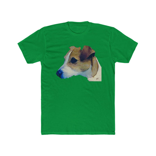 Parson Jack Russell Terrier - Men's Fitted Cotton Crew Tee