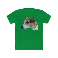 Parson Jack Russell Terrier - Men's Fitted Cotton Crew Tee