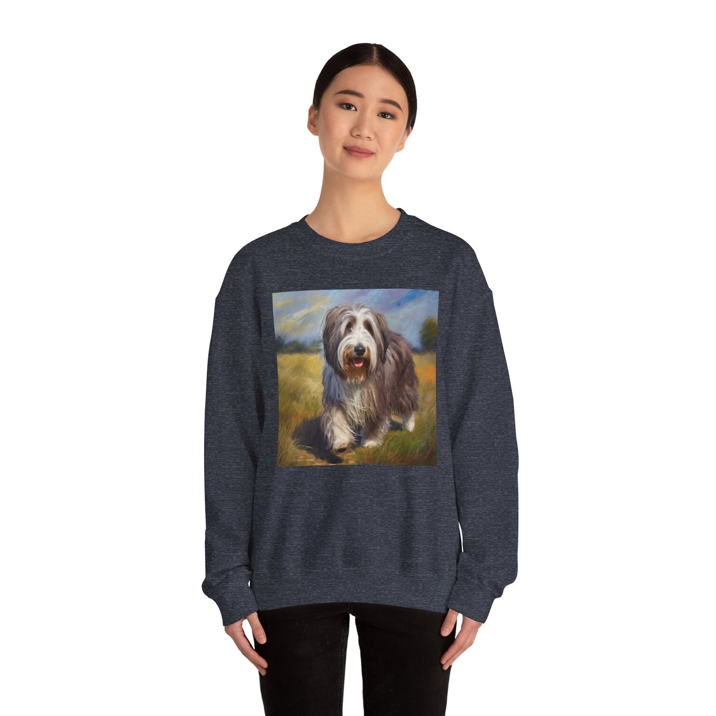 Bearded Collie Charm Crewneck Sweatshirt