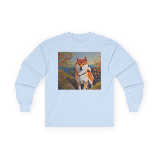 Shiba Inu Cotton Long Sleeve Tee