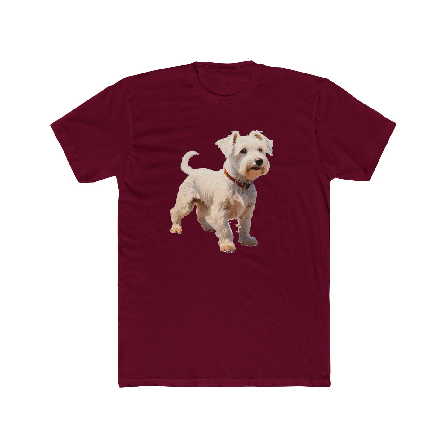 Sealyham Terrier Men's Fitted Cotton Crew Tee