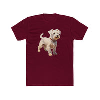 Sealyham Terrier Men's Fitted Cotton Crew Tee
