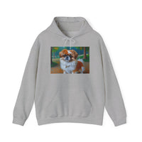 Pekingese Puppy Unisex 50/50 Hooded Sweatshirt