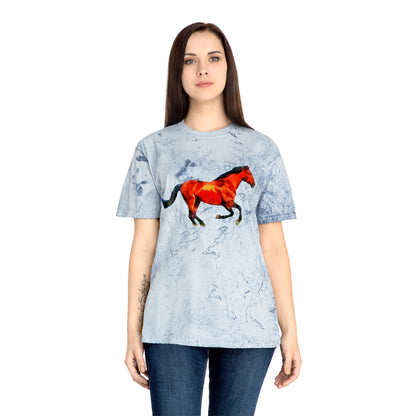 Horse 'Old Red' Unisex Cotton Color Blast T-Shirt