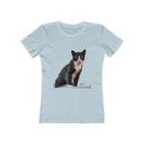 Cat from Hydra - Women's Slim Fitted  Ringspun Cotton T-Shirt