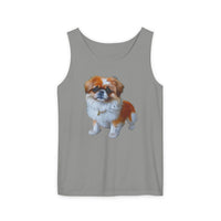 Pekingese Unisex Relaxed Fit Garment-Dyed Tank Top