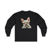 French Bulldog '#2' Unisex Cotton Long Sleeve Tee