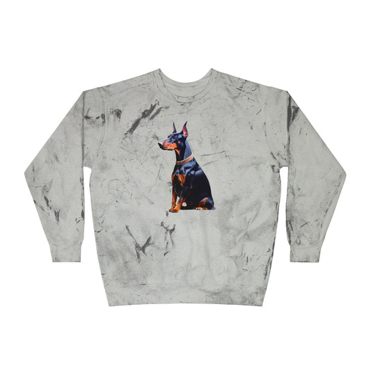Doberman Pinscher #2 - Unisex Color Blast Crewneck Sweatshirt