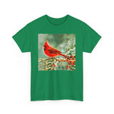 Winter Cardinal  -  Classic Heavy Cotton Tee