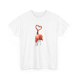 Flamingos - 'Love Birds'  Unisex Heavy Cotton Tee