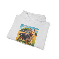 Australian Terrier -- Unisex 50/50 Hooded Sweatshirt