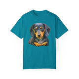 Dachshund 'Doxie #2' Unisex Relaxed Fitted Garment-Dyed T-shirt