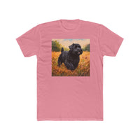 Black Russian Terrier - Men's Fitted Cotton Crew Tee