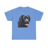 Black Labrador Retriever 'Rizzo' Unisex Heavy Cotton Tee