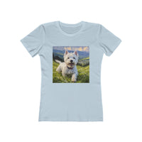 West Highland Terrier Women's Slim Fitted Ringspun Cotton Tee