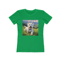 West Highland Terrier Women's Slim Fitted Ringspun Cotton Tee