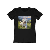 West Highland Terrier Women's Slim Fitted Ringspun Cotton Tee