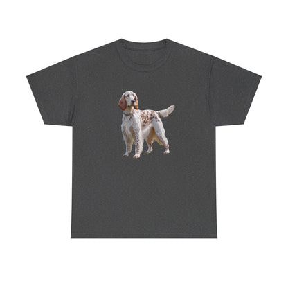 English Setter No 4 - Unisex Heavy Cotton Tee