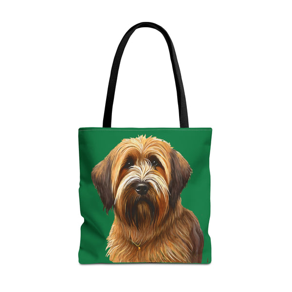 French Briard Tote Bag featuring a Stunning Fine Art Painting
