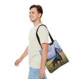 Doberman Pinscher Polyester Tote Bag (AOP)